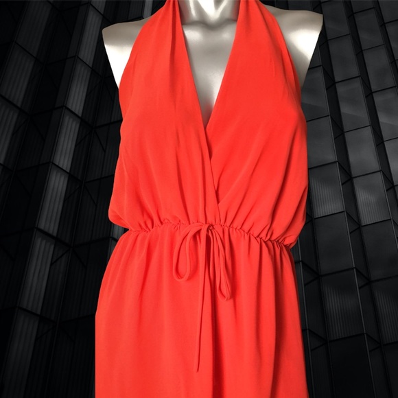 High Low Double Zero Asymmetrical Midaxi Halter Dress - Picture 8 of 9